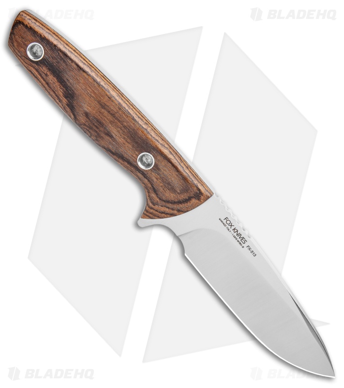 Fox Hunter Fixed Blade Knife Ziricote Wood  (3.75") 02FX041