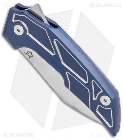 Fox Knives Phoenix Bharucha  Frame Lock Knife Blue Titanium (3.50" Satin)