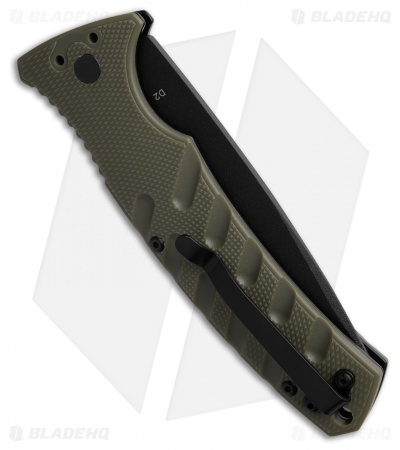 Boker Large Strike Automatic Knife Green Grivory (3.6" Black D2) 06EX901