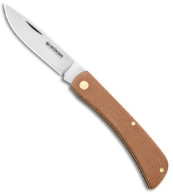 Boker Magnum Rangebuster Slip Joint Knife Brown Micarta (3" Satin) 01RY143