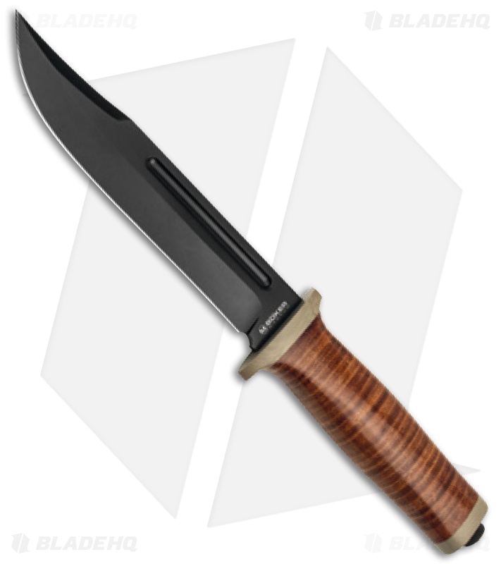 Boker Magnum Ranger Field Bowie Brown Leather (5.9" Black) 02SC001