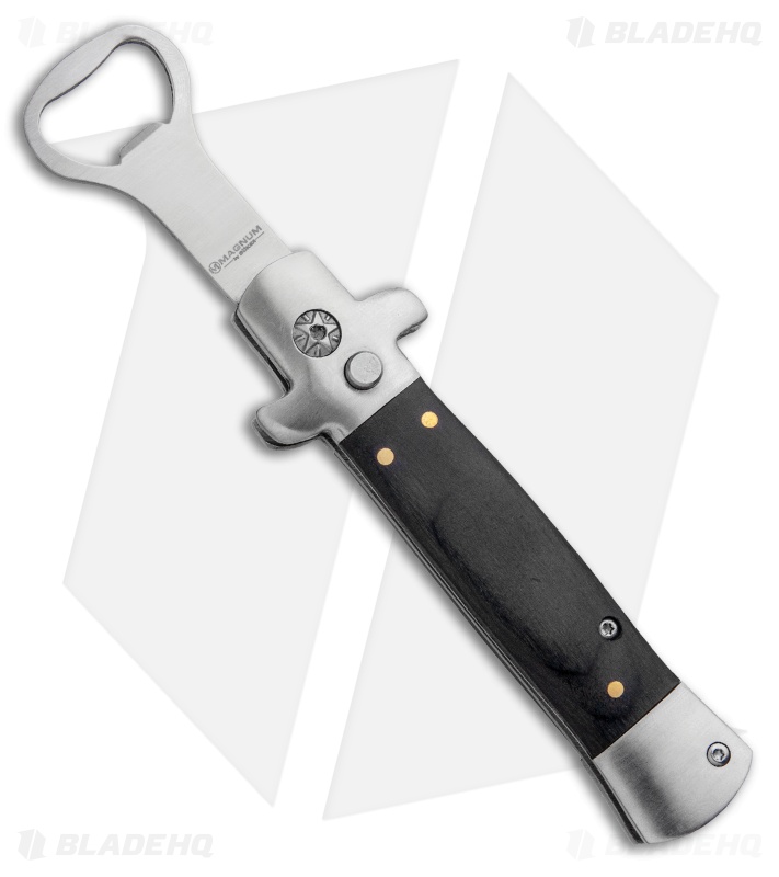 Boker Magnum Wingman Auto Bottle Opener Pakka Wood 09RY252