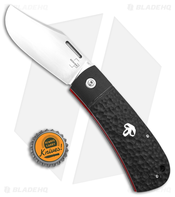 Boker Plus Bad Guy Slip Joint Knife Black G-10 (3.5" Satin) S01BO194