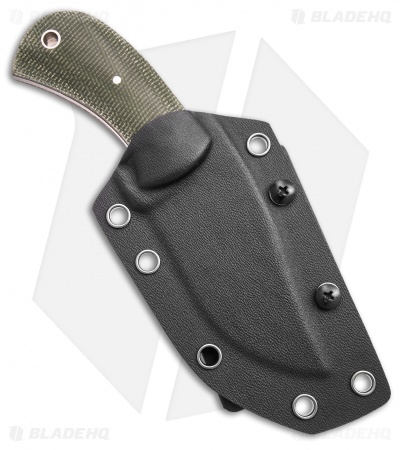 Boker Plus Mad Man Fixed Blade Green Micarta (3.31" D2 Stonewashed)
