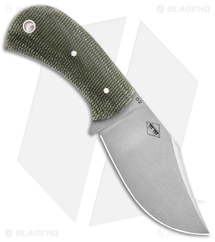 Boker Plus Mad Man Fixed Blade Green Micarta (3.31" D2 Stonewashed)