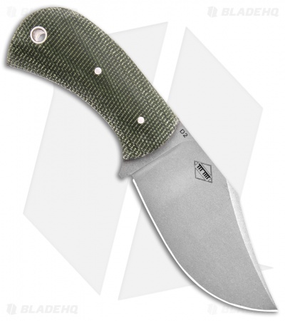 Boker Plus Mad Man Fixed Blade Green Micarta (3.31" D2 Stonewashed)