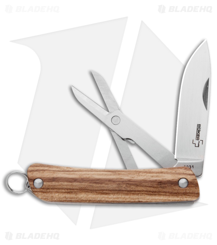 Boker Plus Mini Tech Tool 3 Multi Tool Zebrawood (2-in-1) 01BO878
