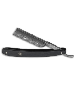 Boker Straight Razor Dark Ebony Wood (3" Damascus) 140609DAM