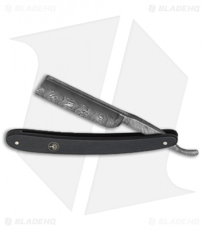 Boker Straight Razor Dark Ebony Wood (3" Damascus) 140609DAM