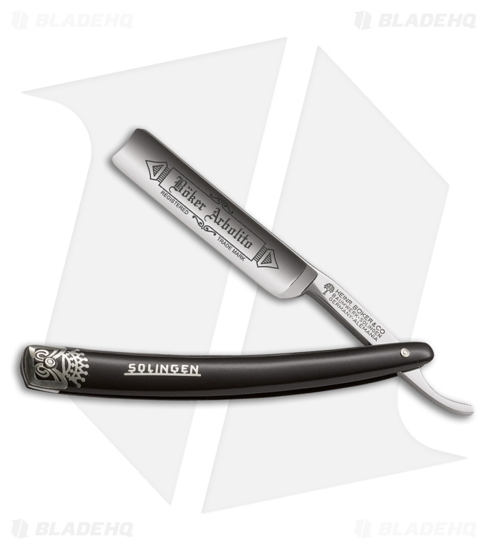 Boker Tree Brand Arbolito 5/8" Spanish Head Razor 6.25" Black Synthetic (140519)