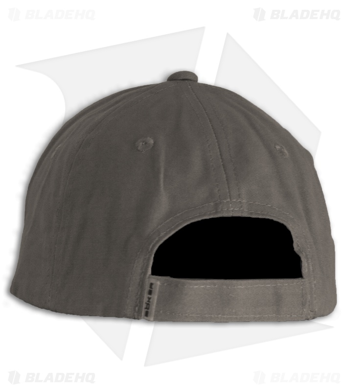 Boker Tree Gray Black Ball Cap White Logo (Adjustable)