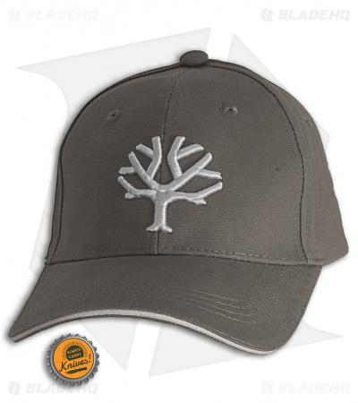 Boker Tree Gray Black Ball Cap White Logo (Adjustable)