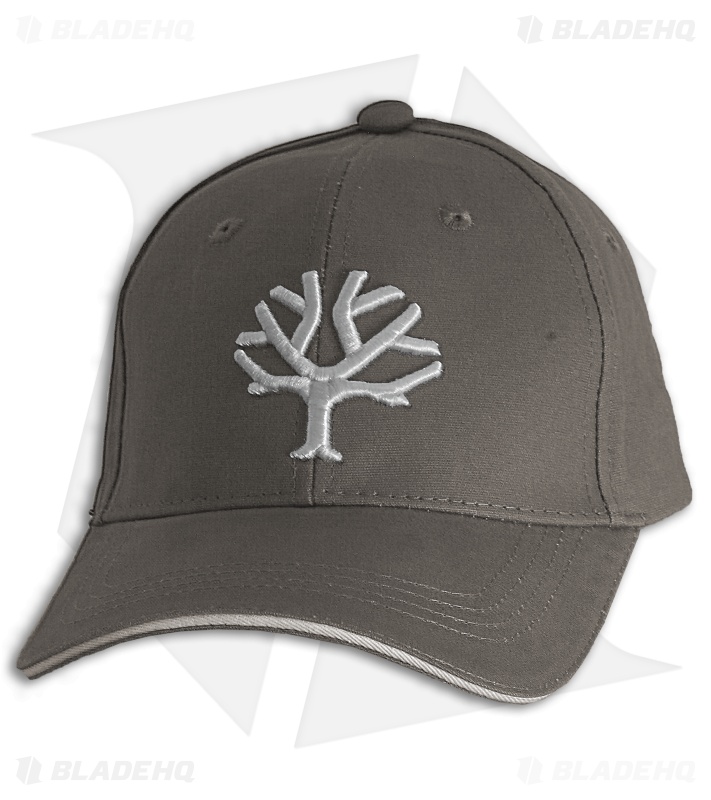 Boker Tree Gray Black Ball Cap White Logo (Adjustable)