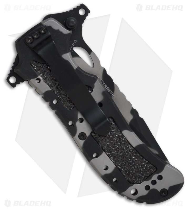 Boker Plus Camo Defender Liner Lock Knife (3.375" Gray Serr) 01BO119