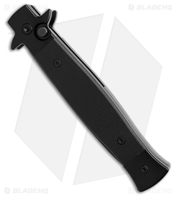 Boker Plus Stiletto 3.5 Automatic Knife Black Micarta (3.15" Black)