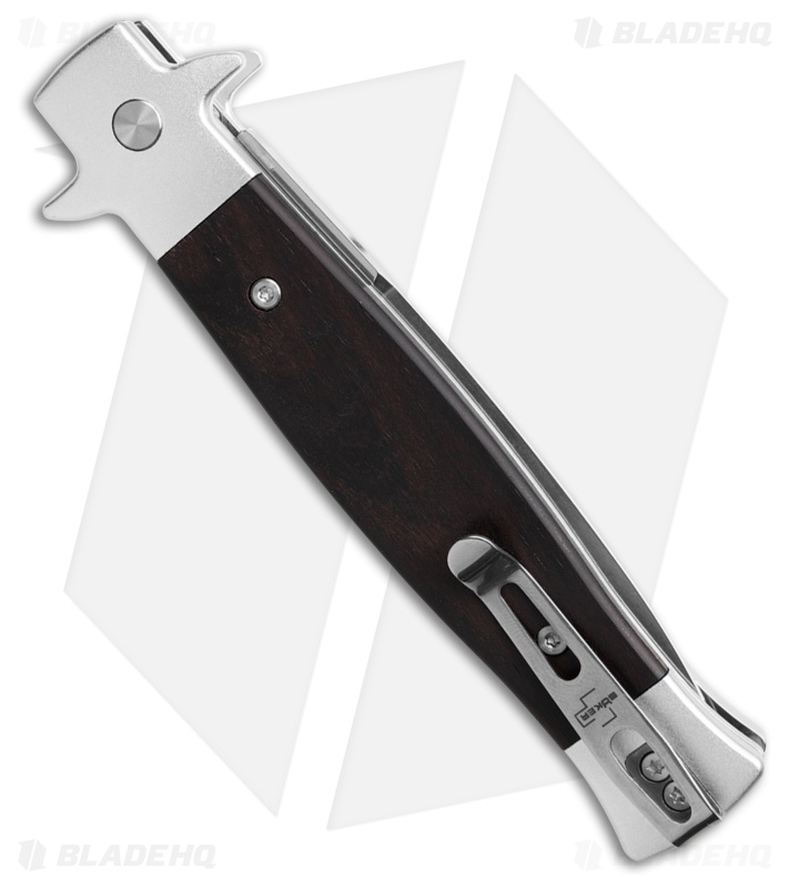 Boker Plus Stiletto 3.5 Automatic Knife Ebony (3.15" Satin)