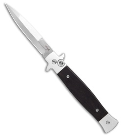 Boker Plus Stiletto 3.5 Automatic Knife Ebony (3.15" Satin)