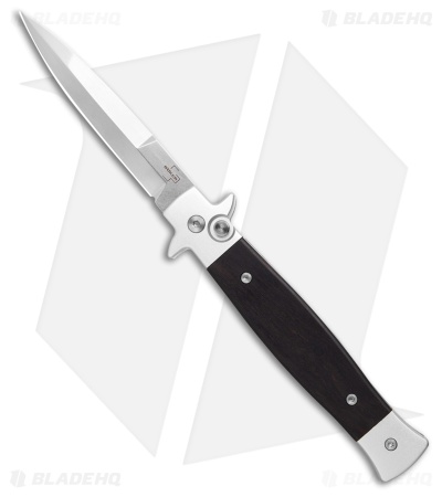 Boker Plus Stiletto 3.5 Automatic Knife Ebony (3.15" Satin)