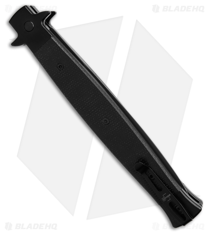 Boker Plus Stiletto 5.0 Automatic Knife Black Micarta (5.1" Black)