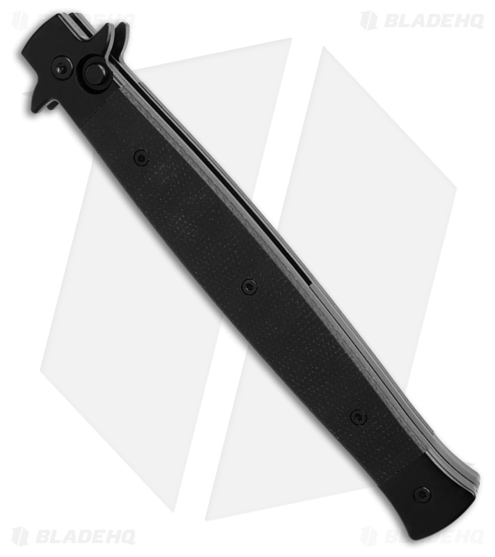Boker Plus Stiletto 5.0 Automatic Knife Black Micarta (5.1" Black)