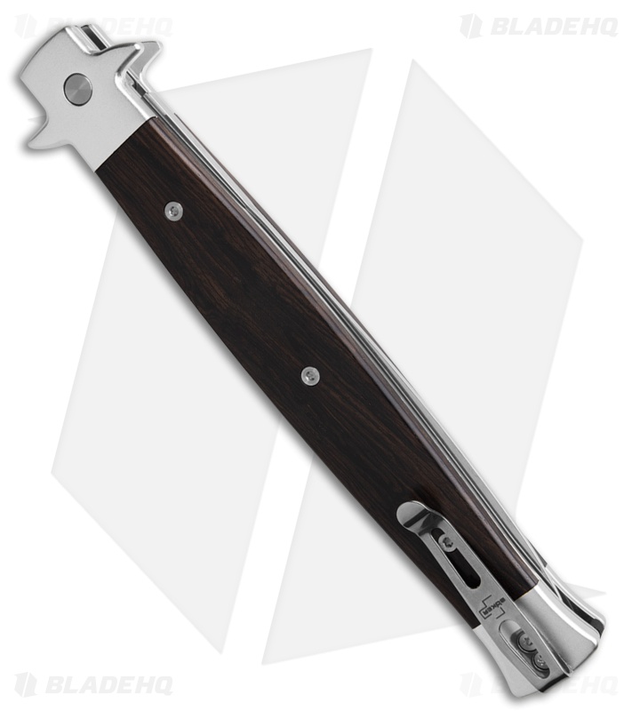 Boker Plus Stiletto 5.0 Automatic Knife Ebony (5.1" Satin)*DISCOUNT*