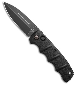 Boker Kalashnikov Dagger Automatic Knife Black Aluminum (3.25&quot; Smokewash D2) | 34454