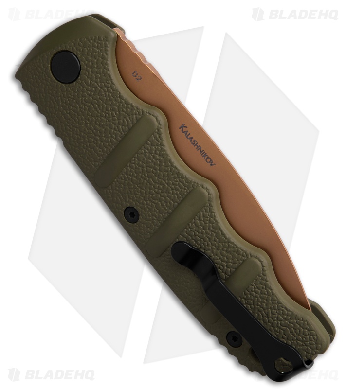 Boker Desert Warrior Kalashnikov Dagger Automatic Knife OD Green (3.3" D2)