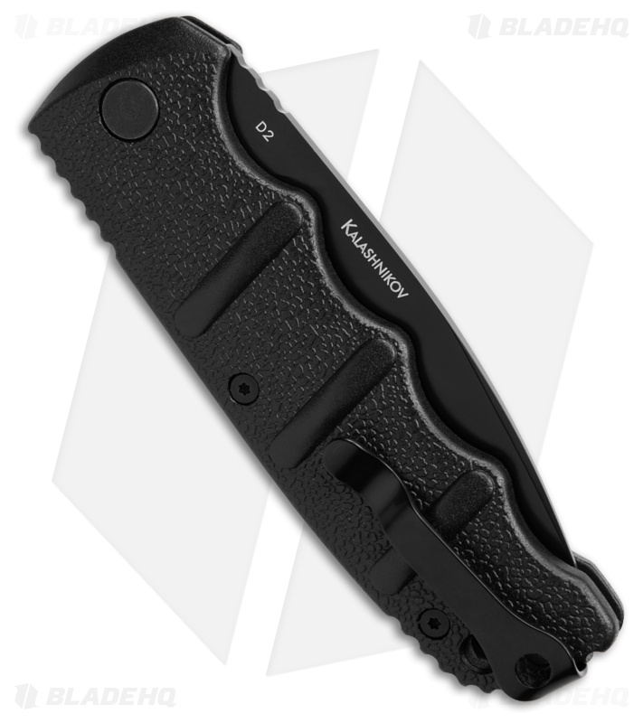 Boker Kalashnikov Drop Point Automatic Knife Black Aluminum (3.25" Black D2)