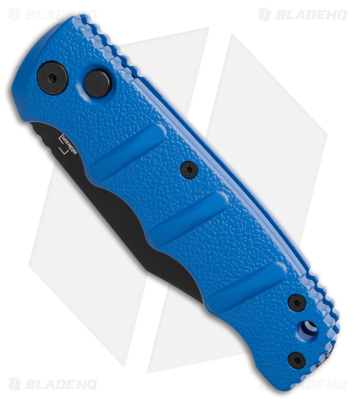 Boker Kalashnikov Automatic Knife Blue w/ Bowie Blade (3.35" Black Plain)