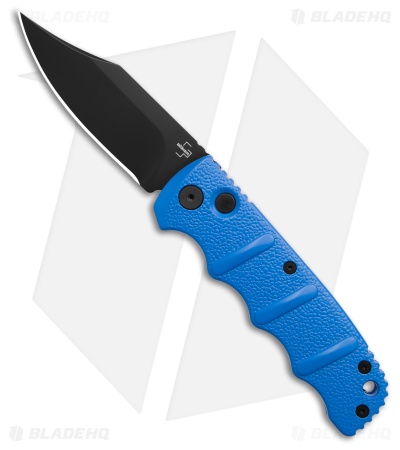Boker Kalashnikov Automatic Knife Blue w/ Bowie Blade (3.35" Black Plain)