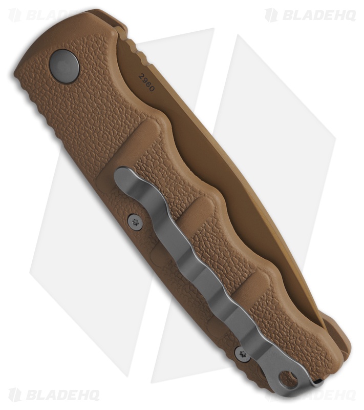 Boker Kalashnikov Automatic Knife Desert Sand Aluminum (3.25" Tan PVD Serrated)