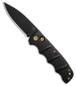 Boker Kalashnikov Drop Point Automatic Knife Bronze Accents (3.25" Black D2)