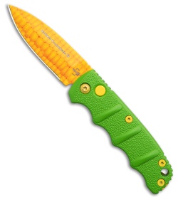 Boker Mini KalashniCob Automatic Knife Husk Green (Plain Edge)*DISCOUNTED*