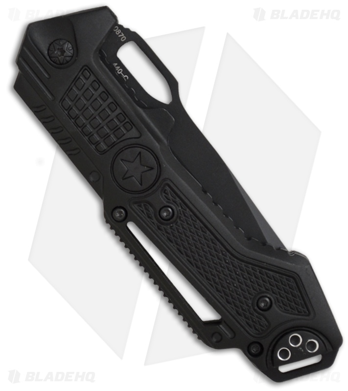 Boker Plus Tactical Kalashnikov 10 Folding Knife (3.375" Black Serr) 01KAL10S