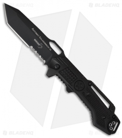 Boker Plus Kalashnikov 10 Tactical Tanto Folder (3.375" Black Serr) 01KAL10T