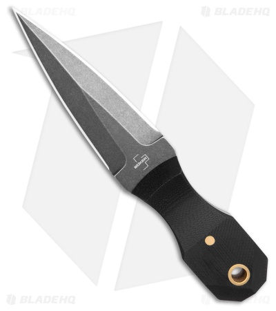 Boker Plus Pocket Rocket Fixed Blade Knife Black G-10 (2.9" Black Stonewash)