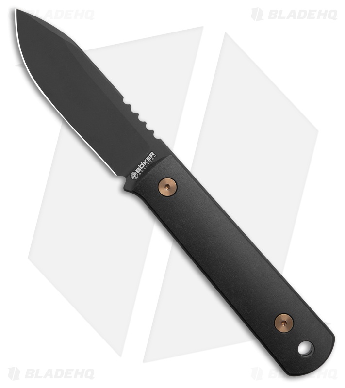 Boker Solingen BFF Packlite Aurum Noir Knife Black Richlite (2.6" Black) 120751