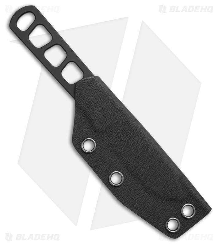 Boker Solingen BFF Packlite Fixed Blade Knife Black Skeletonized (2.6" Black)