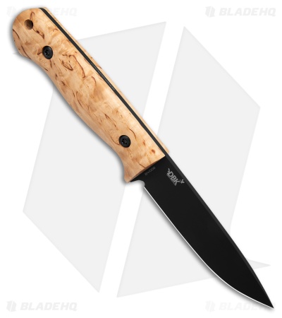 Boker Solingen DBK Bushfriend 2000 Fixed Blade Knife Curly Birch (4.3" Black)