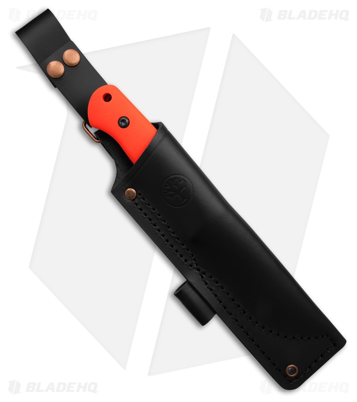 Boker Solingen DBK Bushfriend 2000 Fixed Blade Knife Orange G-10 (4.3" Black)