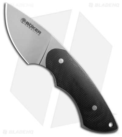 Boker Arbolito Chaman Fixed Blade Knife Set Black Micarta 02BA5129M