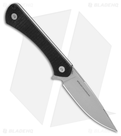 Boker Magnum Brasa Fixed Blade Knife Black G-10 (2.8" SW) 02BM0002