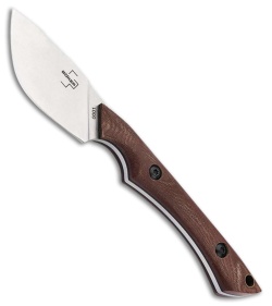 Boker M.U.K. Drop Point Fixed Blade Knife Brown Micarta (2.4" Satin)