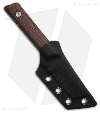 Boker Plus Thicker Clipper Fixed Blade Knife Burlap Micarta (2.2" Black SW)