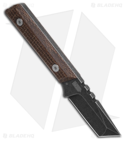 Boker Plus Thicker Clipper Fixed Blade Knife Burlap Micarta (2.2" Black SW)