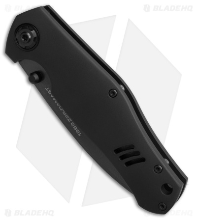 Boker 1969 Z28 Damast Shadow Liner Lock Knife Black Aluminum (3.2" Damascus)