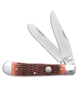 Boker TS 2.0 1095 Trapper Slip Joint Knife Jigged Brown Bone (3.2" Satin) 110881