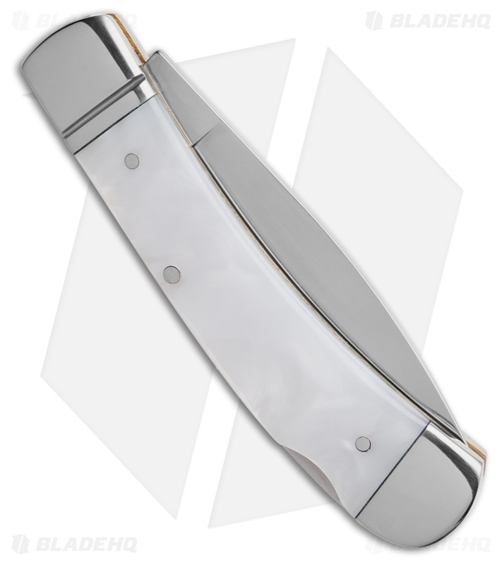 Boker TS 2.0 Lockback Knife White Faux Mother of Pearl Satin