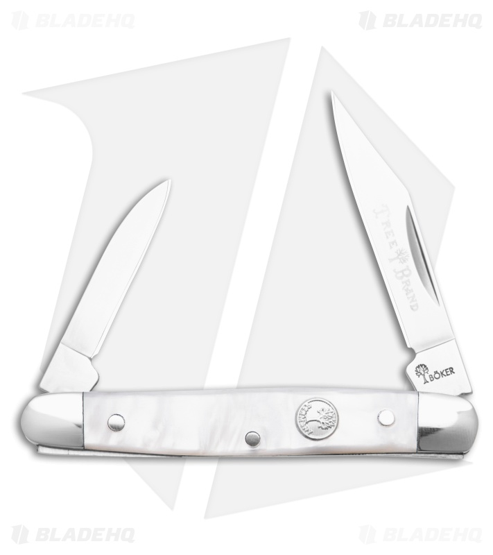 Boker TS 2.0 Pen Knife Knife White Faux Mother of Pearl