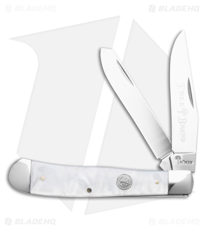 Boker TS 2.0 Trapper Slip Joint Knife Faux Mother Of Pearl (3.2" Satin) 110875